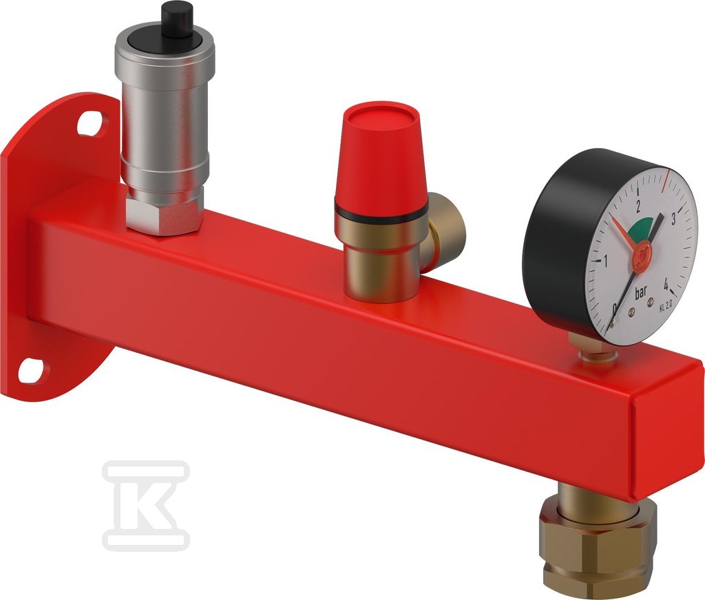 Uponor Fluvia grupa bezpieczeństwa 3 bar z przyłączem do naczynia 3/4"