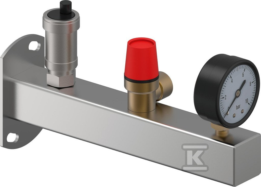 Uponor Fluvia grupa bezpieczeństwa inox 6 bar