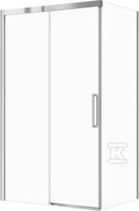 Zestaw B844 Kabina Crea Przesuwna 120X90X200 Szkło Transparentne WIR
