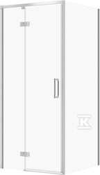 Zestaw B850 Kabina Larga Zawias Lewa Chrom 80X80X195 Szkło Transparentne WIR