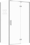 Zestaw C116 Kabina Larga Zawias Prawa Chrom 120X90X195 Szkło Transparentne WIR