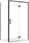Zestaw C139 Kabina Larga Prawa Czarna 100X80X195+Brodzik Tako Biały 100X4 WIRT