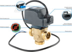 Zawór strefowy 3-drogowy AZV 844, DN25, G1 1/4", Kvs 11, 230 V AC, AB-B
