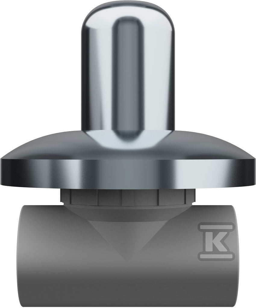 Chromowany zawór krótki PPR d20-1/2"