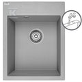 Zlew granitowy MONCHICHI 1 komorowy 50x39 cm z syfonem
