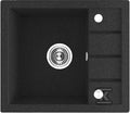 Zlew granitowy TRZYNASTKA 1 komorowy z półociekaczem 50x57cm z syfonem
