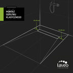 Odpływ liniowy BASSO 90 cm, czarny