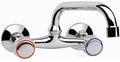 Bateria umywalkowa Valvex Class ścienna dwuotworowa chrom