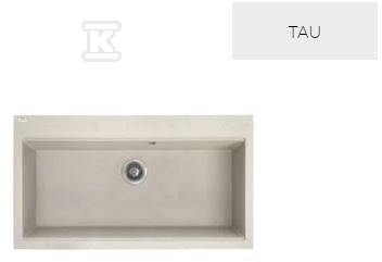 Zlew granitowy TAU 1 komorowy 50x90cm z syfonem