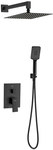 Odpływ liniowy OLSL90 / CST-LOW Standard Plus Black 90x8x7 cm "Base-Low Black", z maskownicą Steel