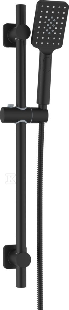 LOFT BLACK Zestaw natryskowy przesuwny, 3-funkcyjny