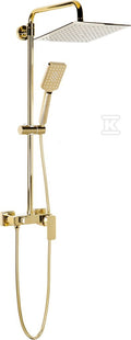 LOFT GOLD Kolumna natryskowa z baterią natryskową