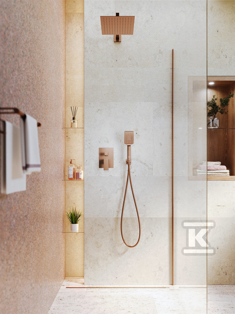 Zestaw natryskowy podtynkowy ARS SATIN COPPER