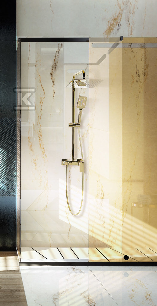 LOFT GOLD Kolumna natryskowa z baterią natryskową