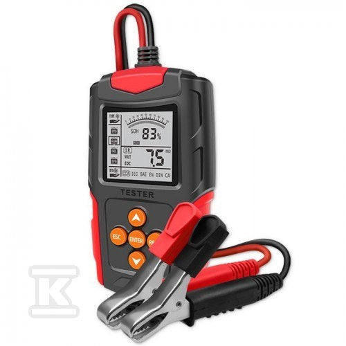 Tester cyfrowy akumulatora z wyświetlaczem LCD | 12V | 24V | 3Ah-200Ah