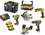 18V XR Zestaw 4 narzędzi bezszczotkowych - 3 X 5 Ah DCK422P3-QW