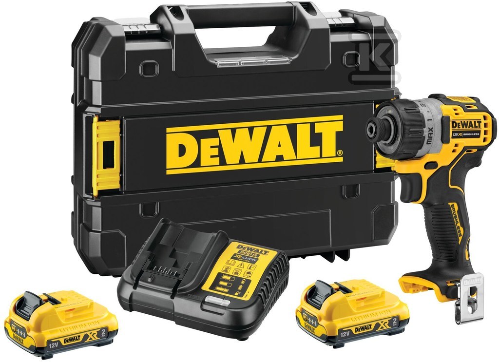 12V XR Wkrętarka 2 X 2Ah DCF601D2-QW