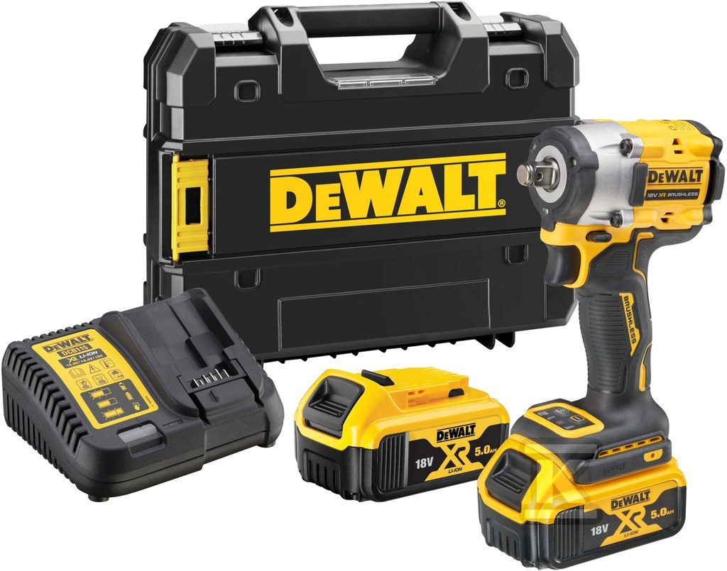 DeWalt 18V XR Kompaktowy klucz udarowy 1/2" 2X5Ah