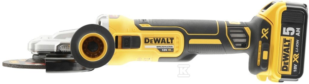 DeWalt 18V XR Szlifierka kątowa z płaską głowicą 125mm