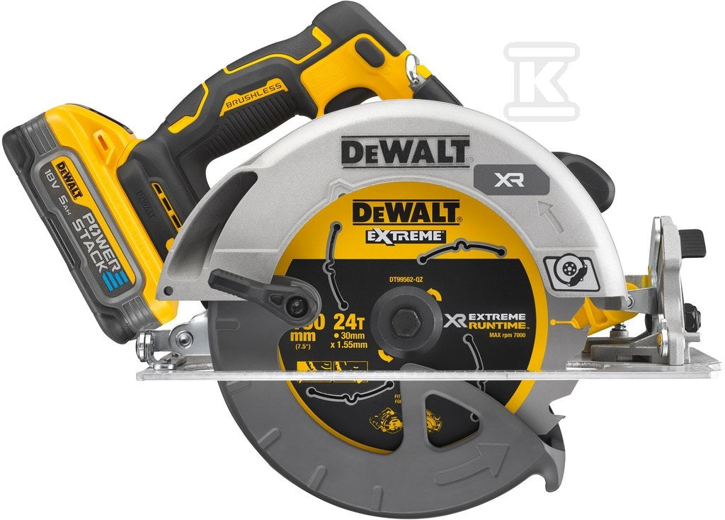 18V XR FLEXVOLT ADVANTAGE Pilarka tarczowa 190mm 15x 5Ah DCS573H2T-QW