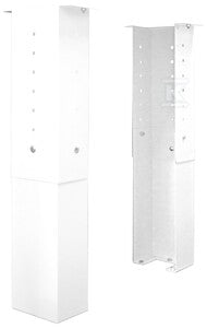 Podstawa regulowana 500-800x245mm (wysokość x głębokość) do szafy 650-950mm, ocynk-fasada, kolor biały RAL9003, 2szt./hydrant