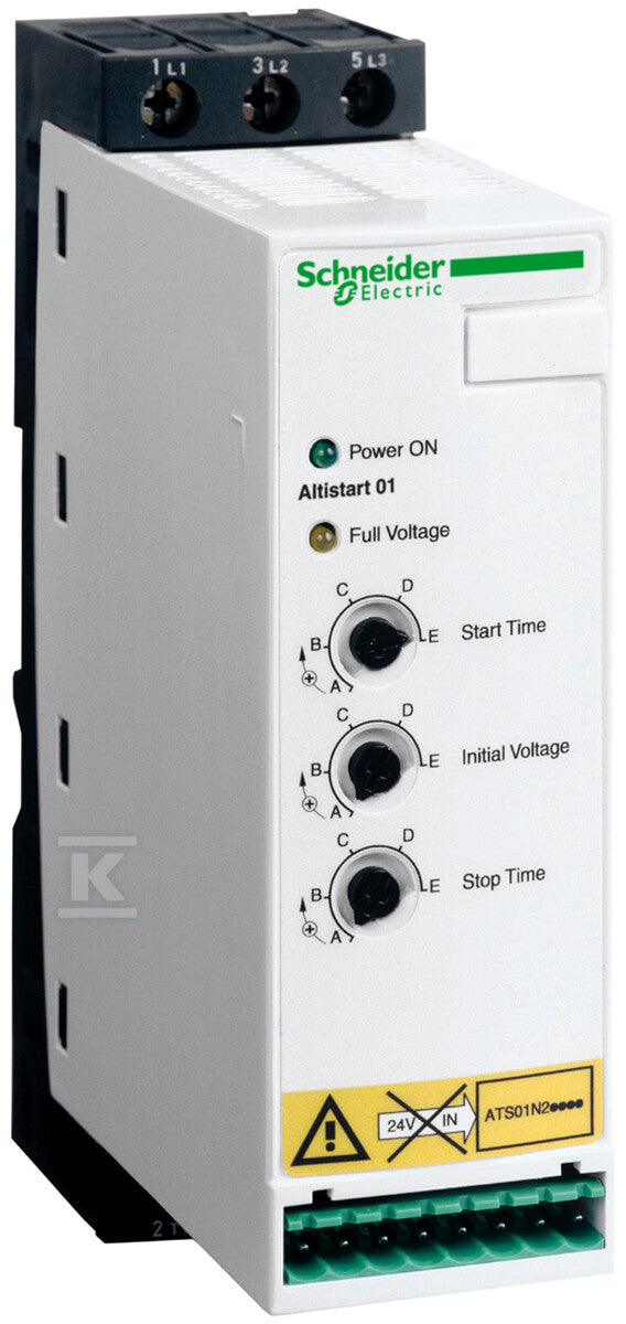 Układ łagodnego rozruchu ATS01 3-fazowe 380/415VAC 50/60Hz 11kW 22A IP20