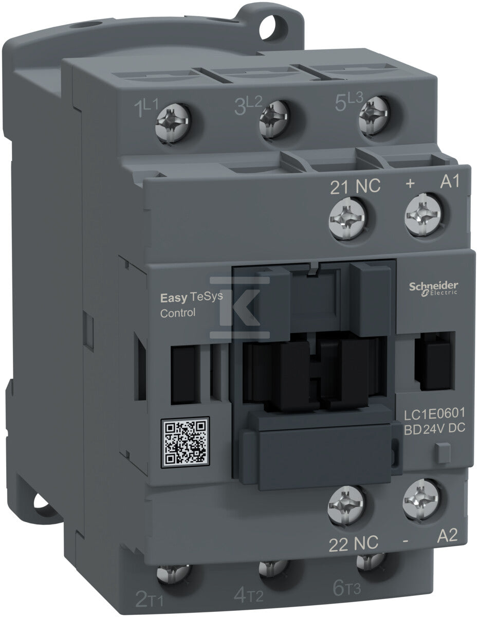 Stycznik mocy, Easy TeSys Control, AC-3, 6A, 3P (1NC), cewka 24V DC