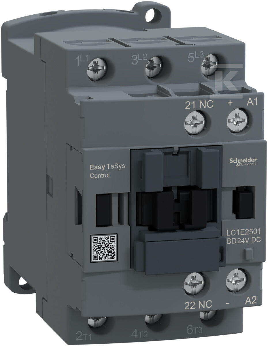 Stycznik mocy, Easy TeSys Control, AC-3, 25A, 3P (1NC), cewka 24V DC
