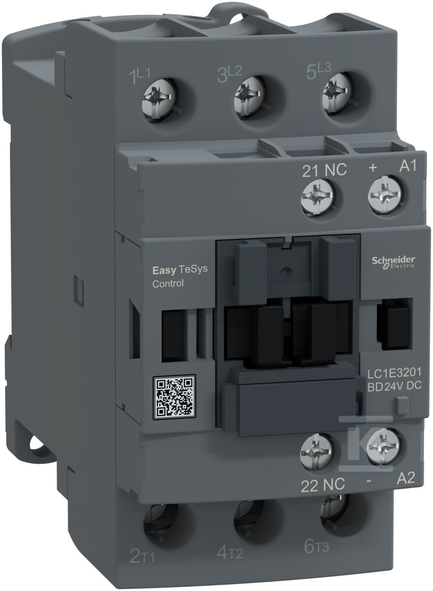 Stycznik mocy, Easy TeSys Control, AC-3, 32A, 3P (1NC), cewka 24V DC