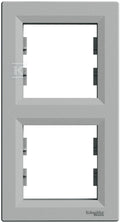 Ramka 2-krotna pionowa, aluminium ASFORA