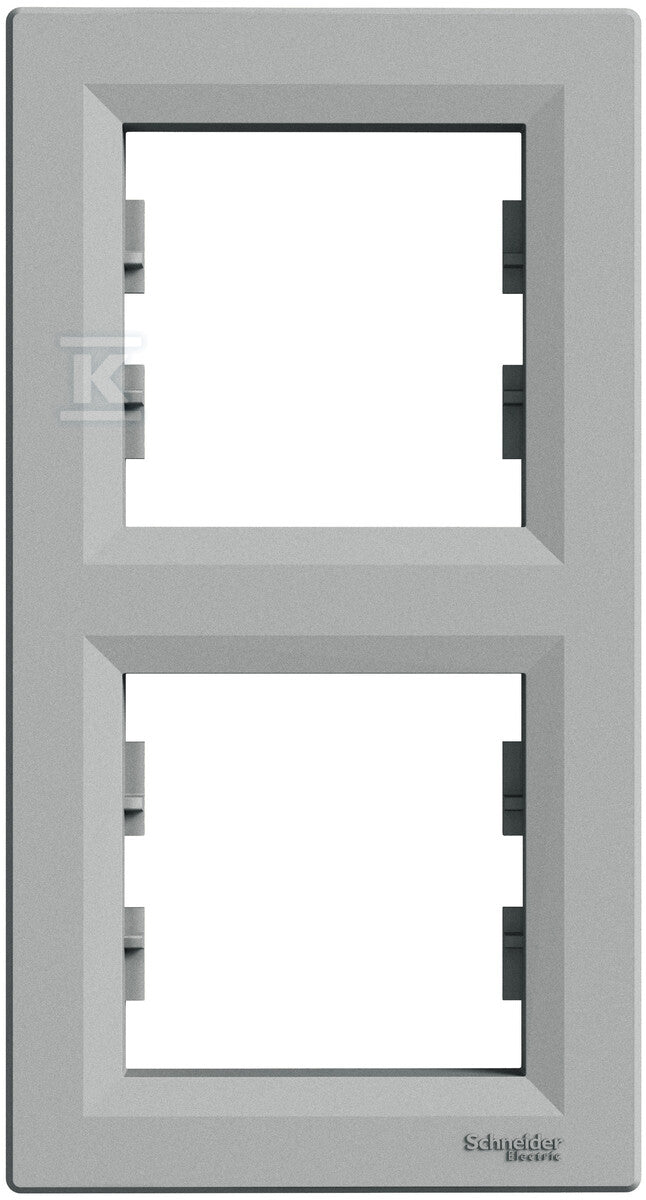 Ramka 2-krotna pionowa, aluminium ASFORA