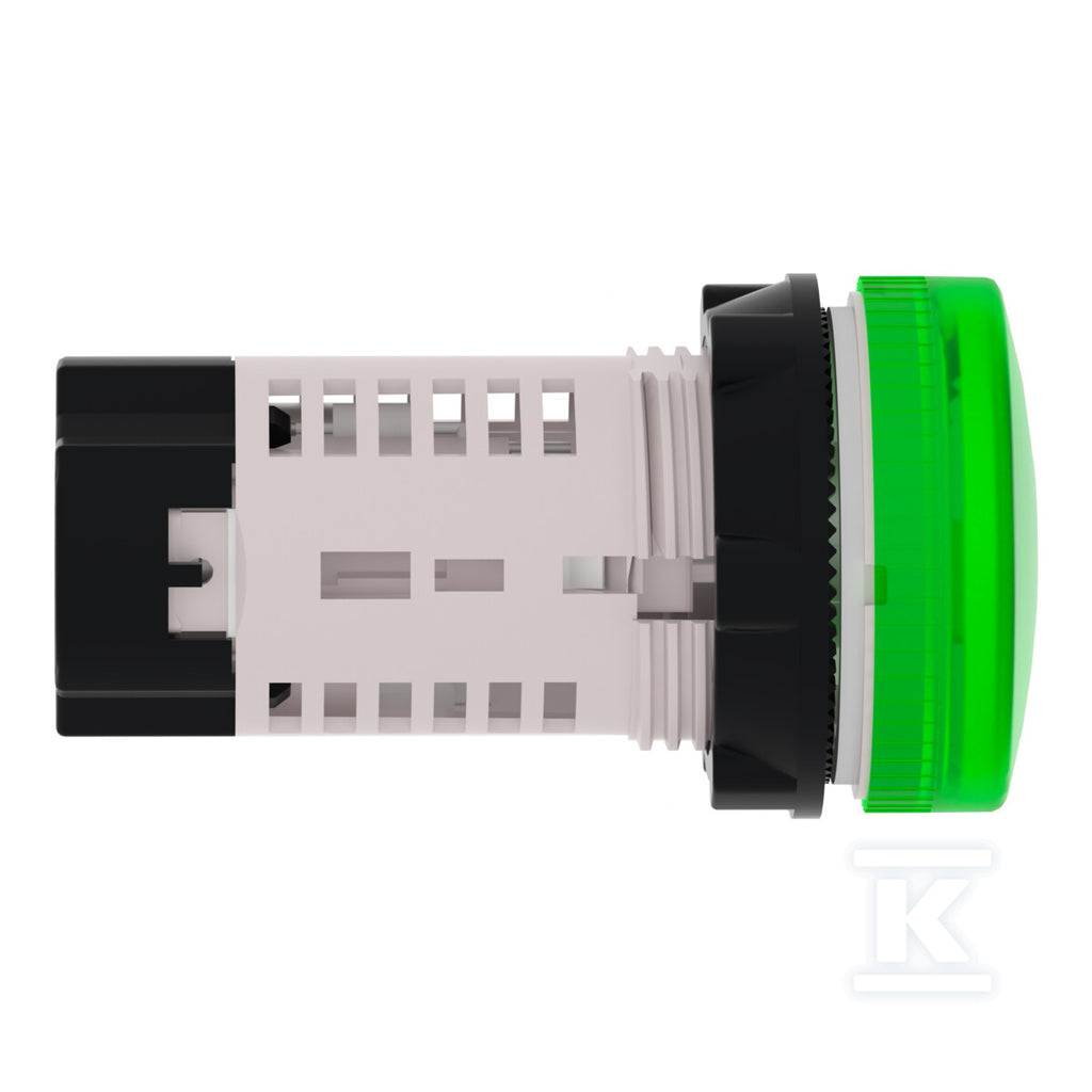 Lampka sygnalizacyjna bez żarówki 250V zielony