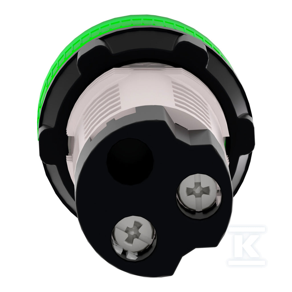 Lampka sygnalizacyjna bez żarówki 250V zielony