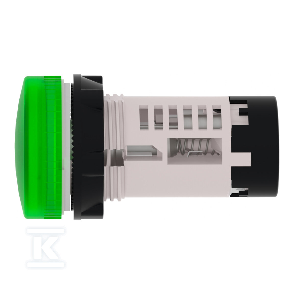 Lampka sygnalizacyjna bez żarówki 250V zielony