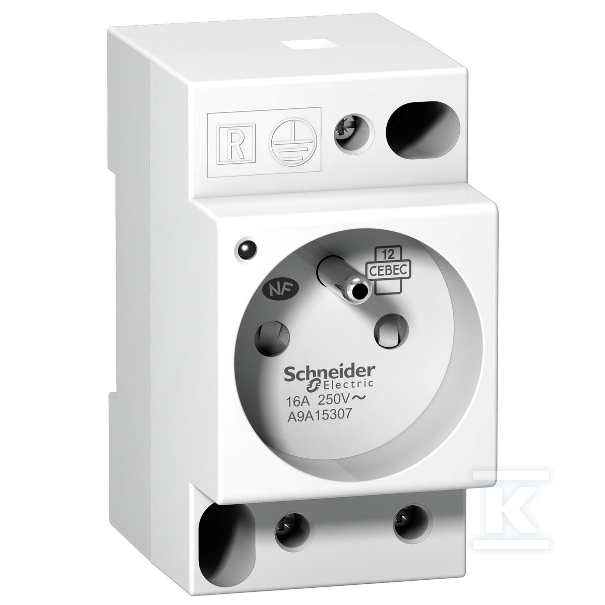 Gniazdo modułowe Acti9 iPC-F-I z bolcem, z lampką