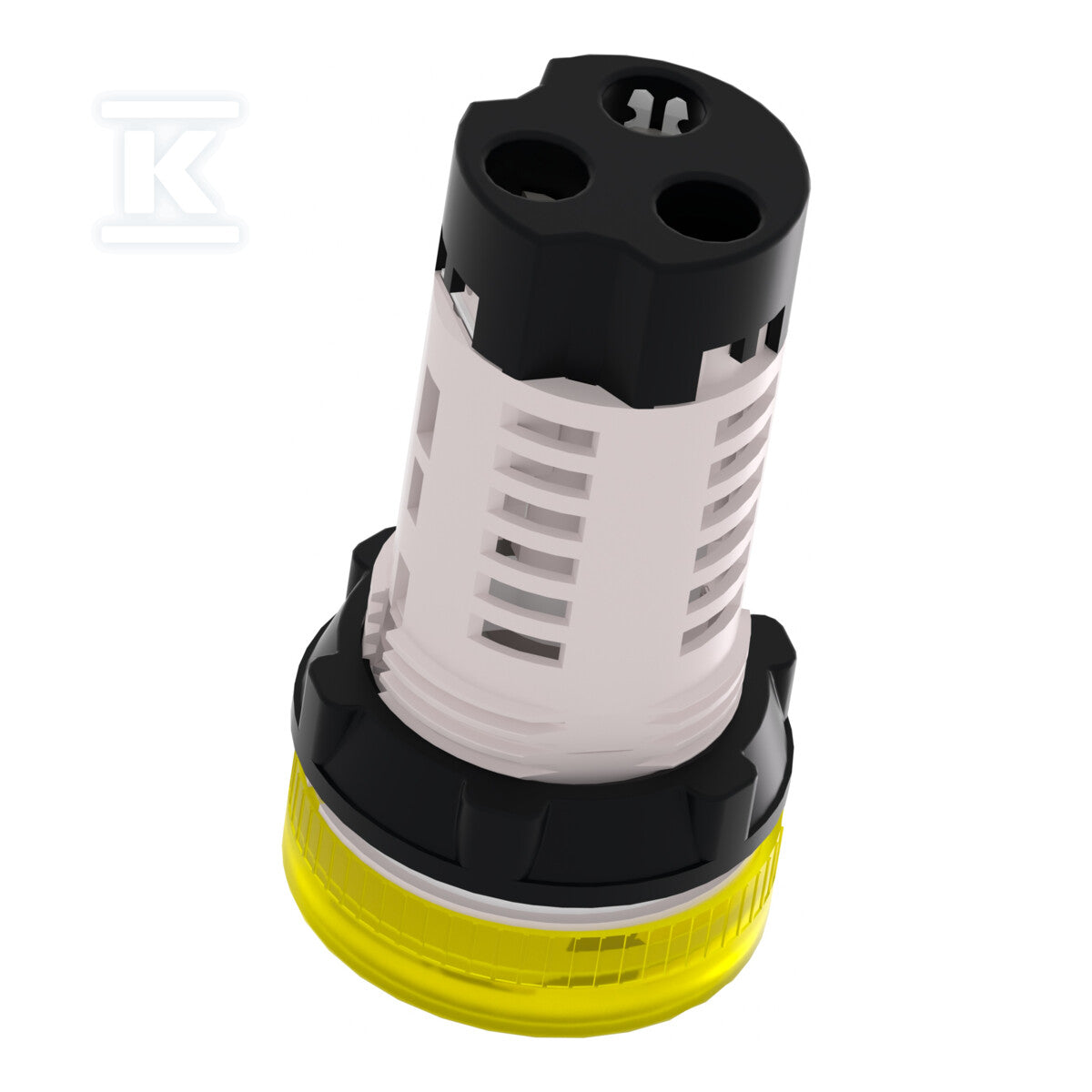 Lampka sygnalizacyjna bez żarówki 250V żółty