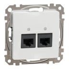 Gniazdo komputerowe 2xRJ45 kat.6 UTP, biały SEDNA DESIGN