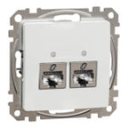 Gniazdo komputerowe 2xRJ45 kat.6 STP, biały SEDNA DESIGN