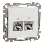 Gniazdo komputerowe 2xRJ45 kat.6 STP, biały SEDNA DESIGN