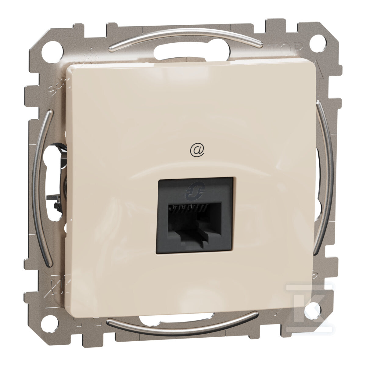 Gniazdo komputerowe RJ45 kat.5e UTP, beż SEDNA DESIGN