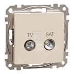 Gniazdo TV/SAT końcowe (4dB), beż SEDNA DESIGN