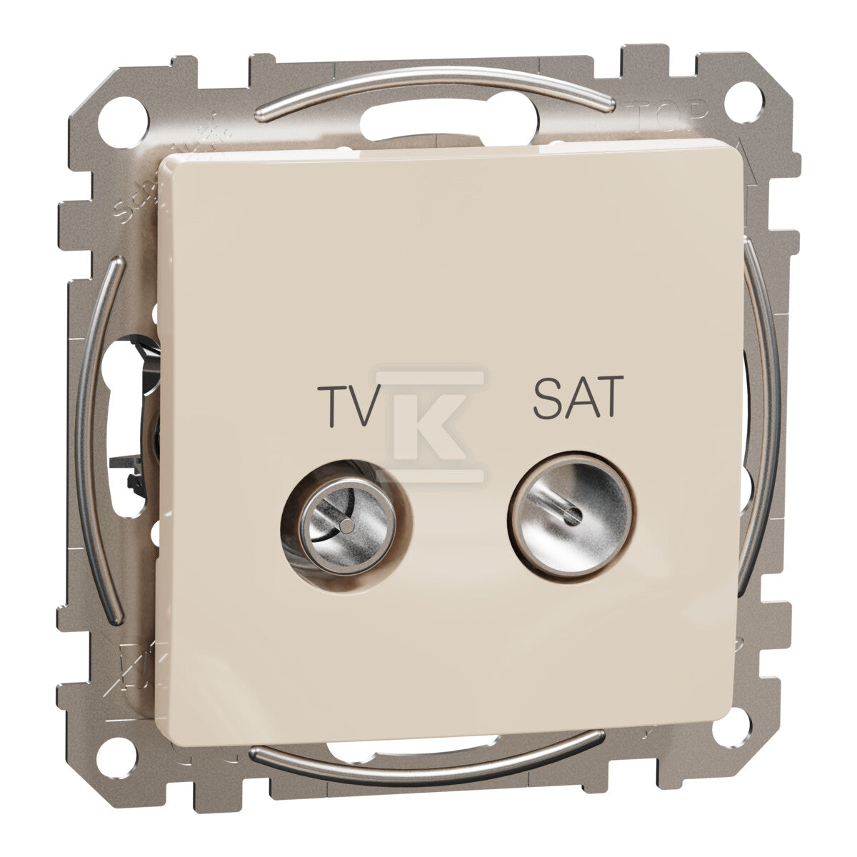 Gniazdo TV/SAT końcowe (4dB), beż SEDNA DESIGN