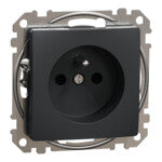 Gniazdo komputerowe RJ45 kat.6 STP, czarny antracyt SEDNA DESIGN