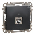 Gniazdo komputerowe RJ45 kat.5e STP, czarny antracyt SEDNA DESIGN