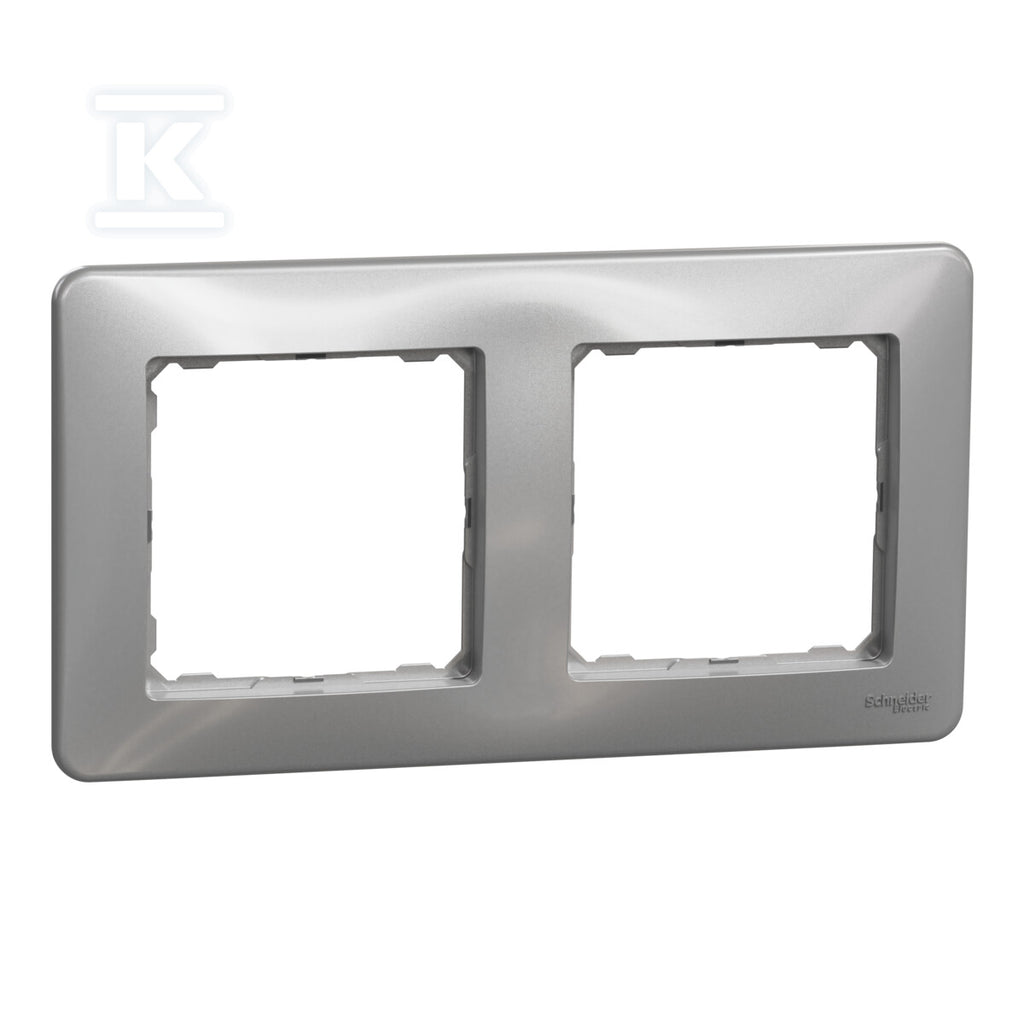 Ramka 2-krotna, srebrne aluminium SEDNA DESIGN