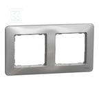 Ramka 2-krotna, srebrne aluminium SEDNA DESIGN