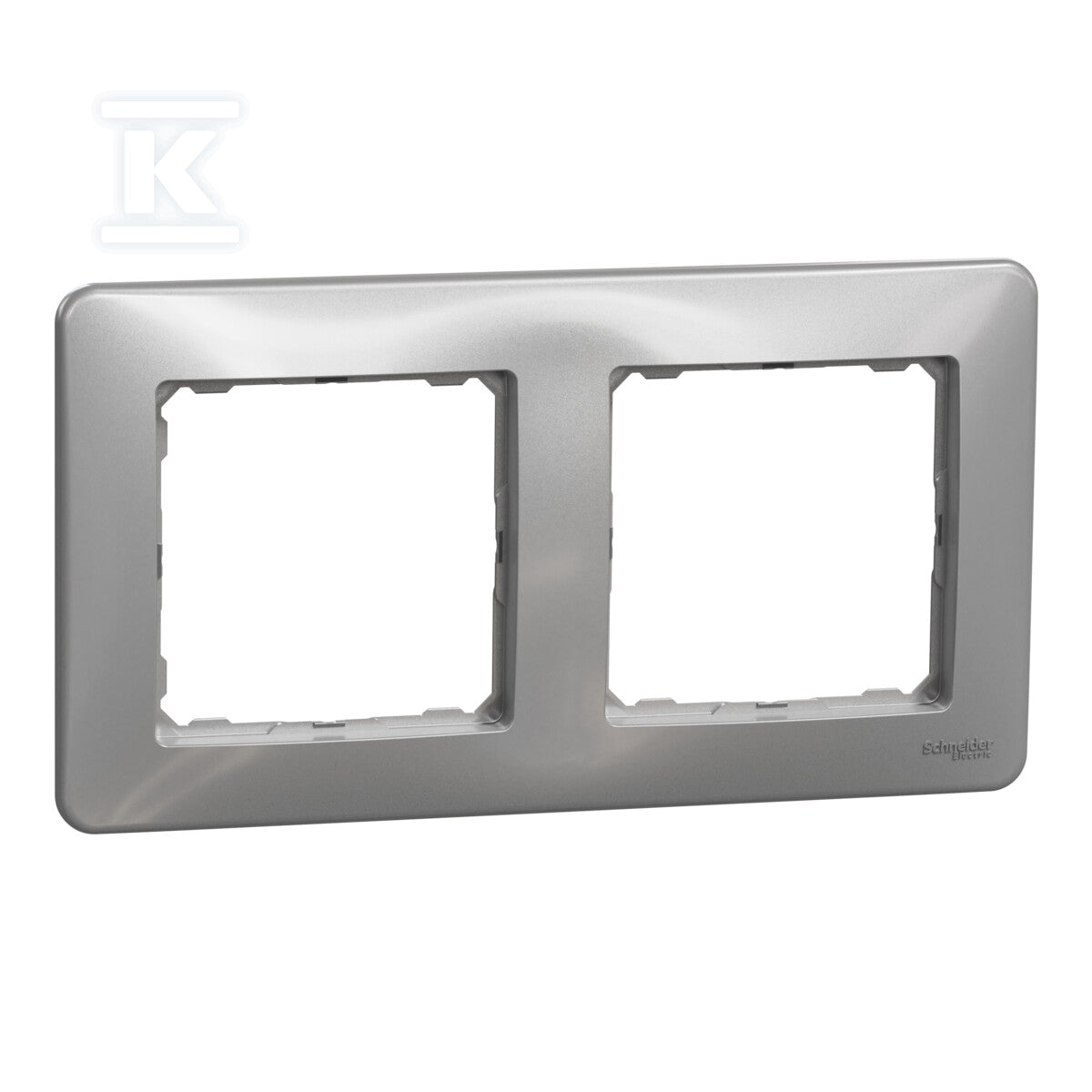 Ramka 2-krotna, srebrne aluminium SEDNA DESIGN