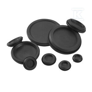 Przepust gumowy pojedyńczy T-GDM21 IP54 RAL 9005 kolor czarny, M d=32,2mm, wersja UL94V-0