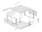Rozdzielnia metalowa hermetyczna RH 331 300x300x150, IP65, płyta montażowa w komplecie.