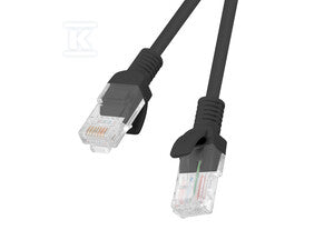 Patchcord KAT.5E UTP 3M czarny fluke passed 10-PACK